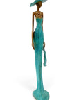 Bronze Issouf 55 cm bleu n°6 