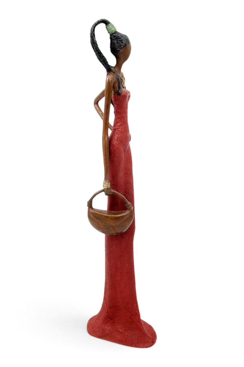 Bronze Issouf 55 cm rouge n°2 