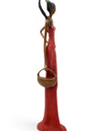 Bronze Issouf 55 cm rouge n°2 