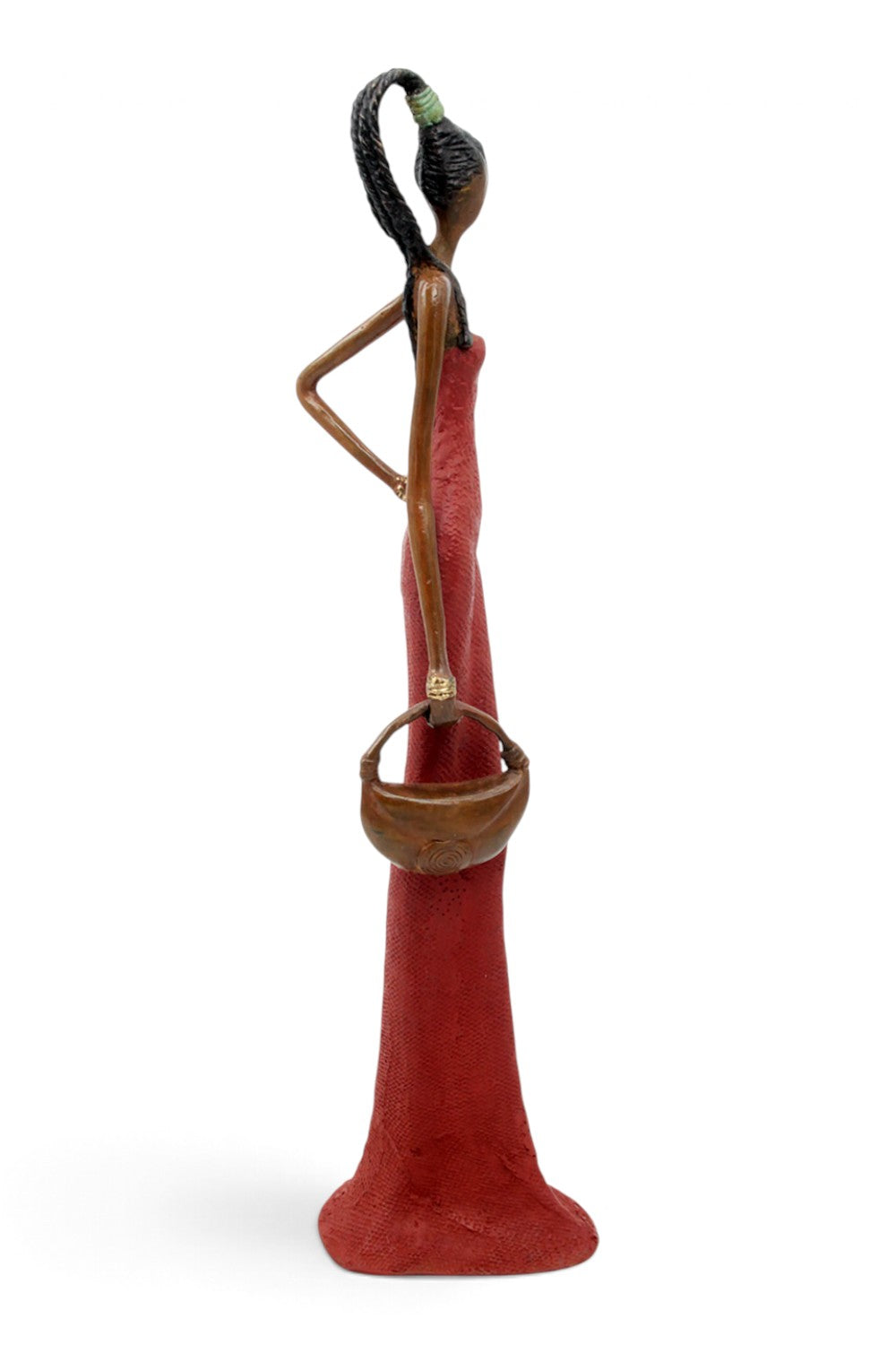 Bronze Issouf 55 cm rouge n°2 