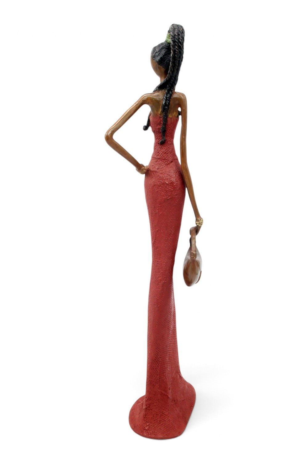 Bronze Issouf 55 cm rouge n°2 