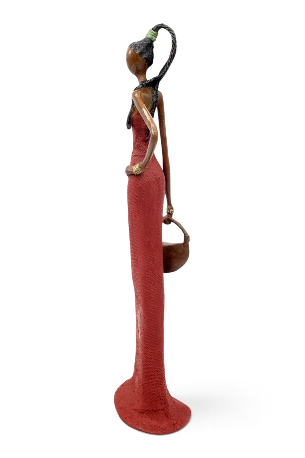 Bronze Issouf 55 cm rouge n°2 