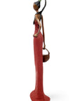 Bronze Issouf 55 cm rouge n°2 