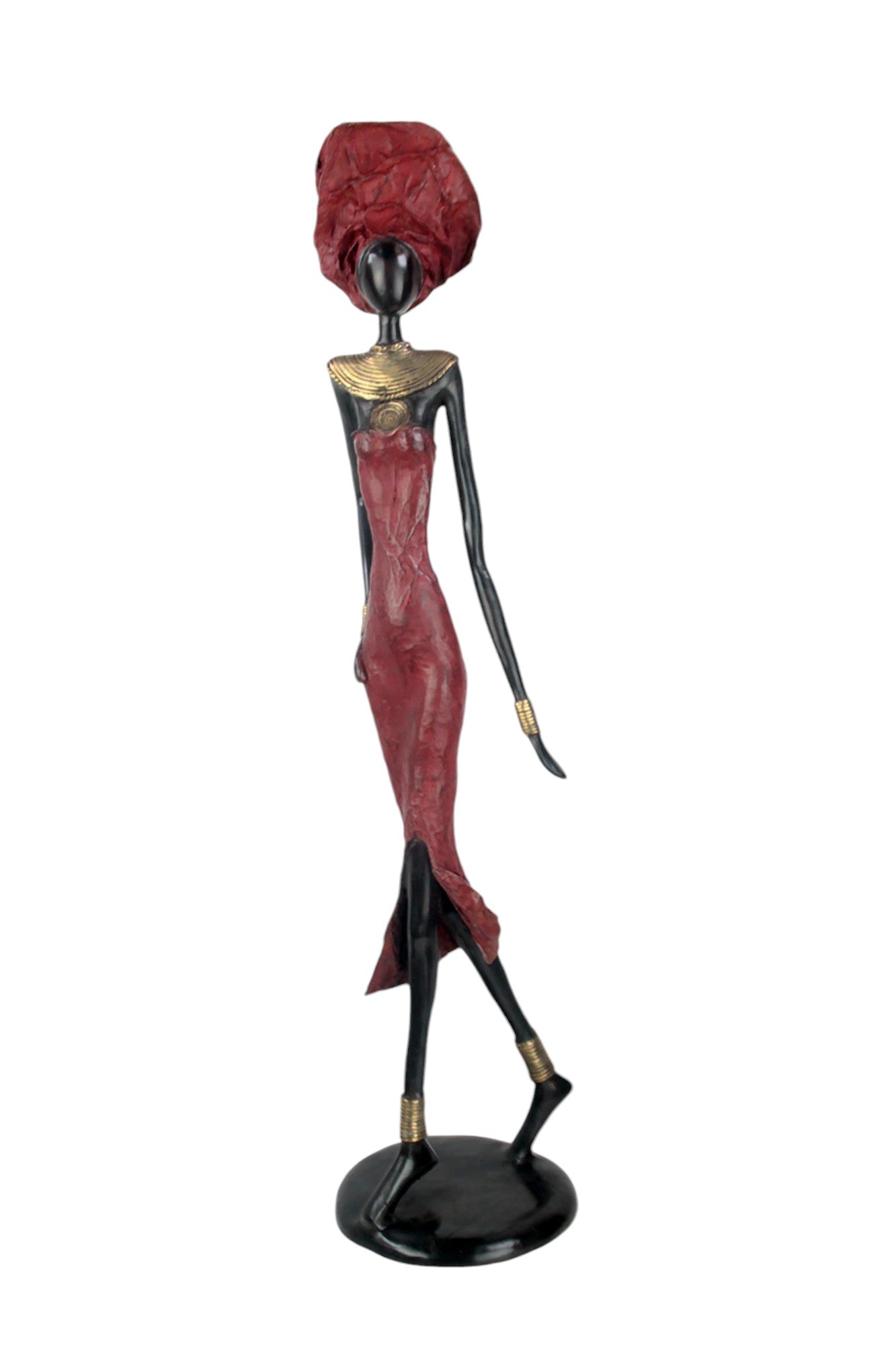 Bronze Issouf 70 cm rouge n°2 Bronzes d'Afrique