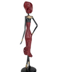 Bronze Issouf 70 cm rouge n°2 Bronzes d'Afrique
