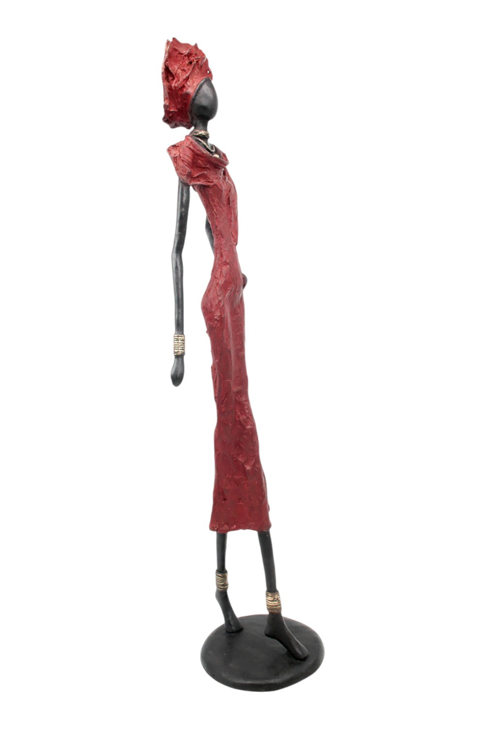 Bronze Issouf 80 cm rouge n°1 