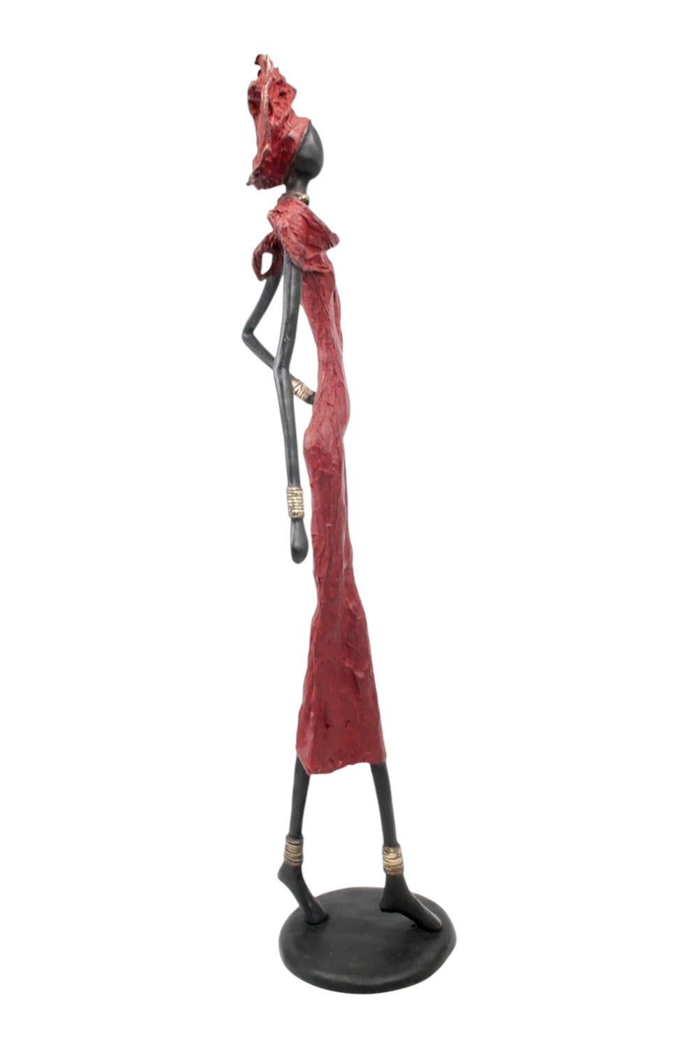 Bronze Issouf 80 cm rouge n°1 