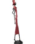 Bronze Issouf 80 cm rouge n°1 