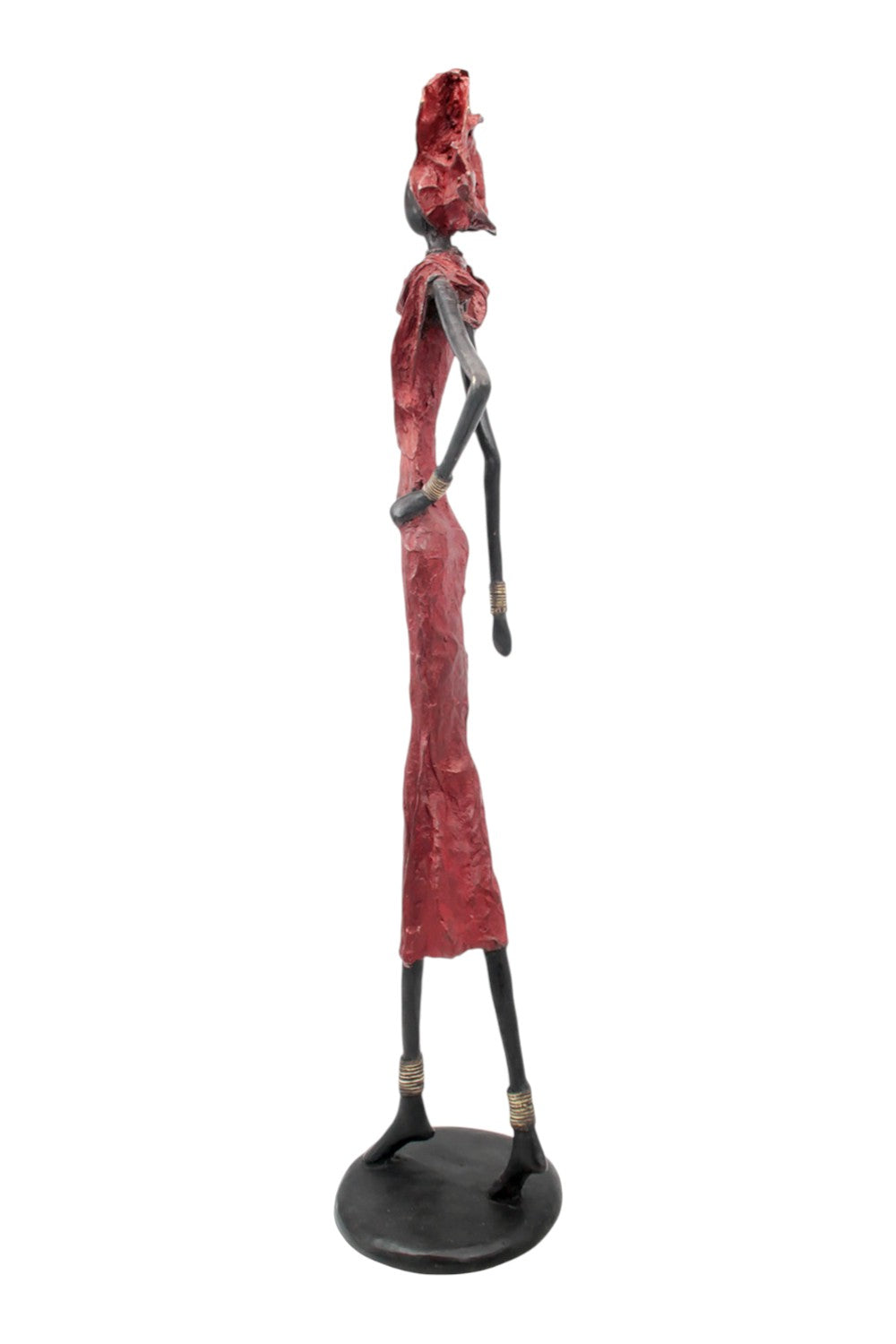Bronze Issouf 80 cm rouge n°1 