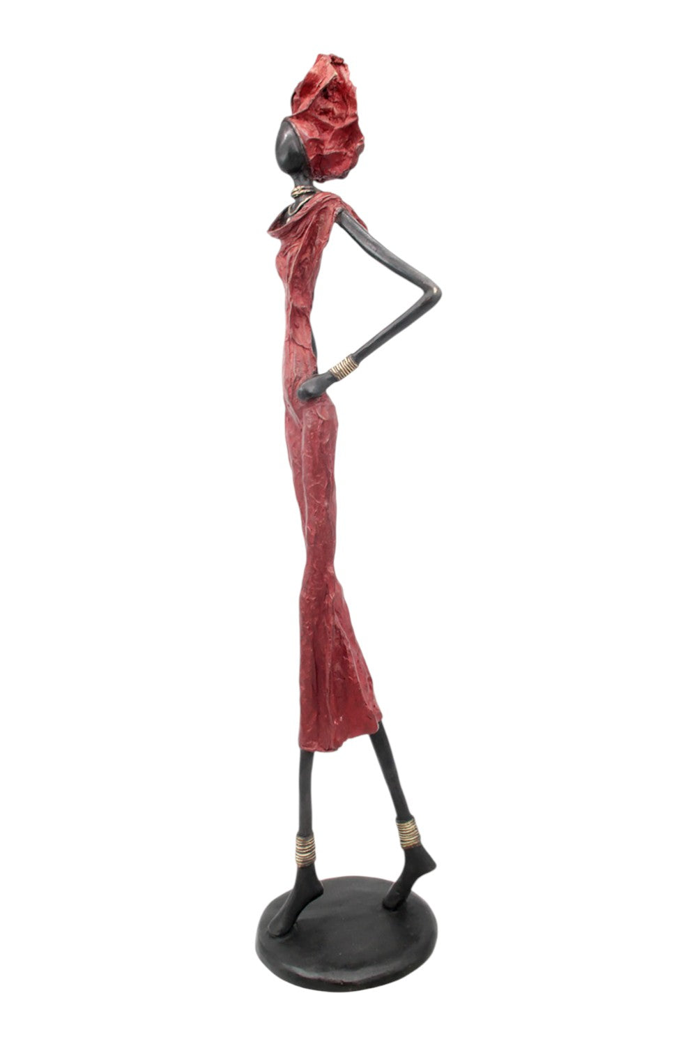 Bronze Issouf 80 cm rouge n°1 
