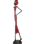 Bronze Issouf 80 cm rouge n°1 