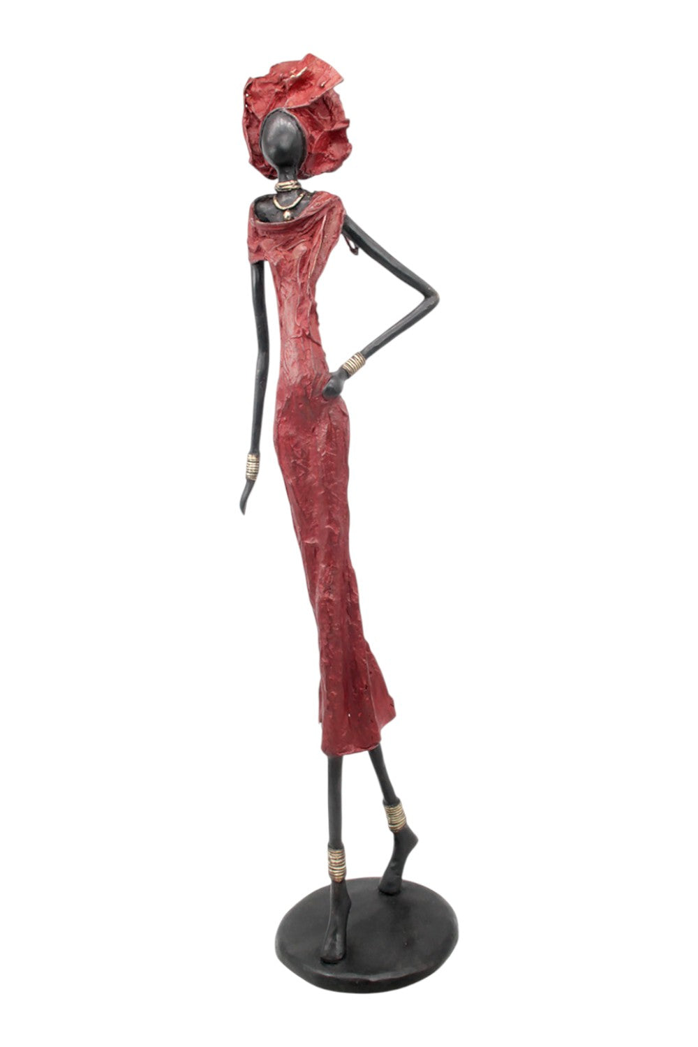 Bronze Issouf 80 cm rouge n°1 