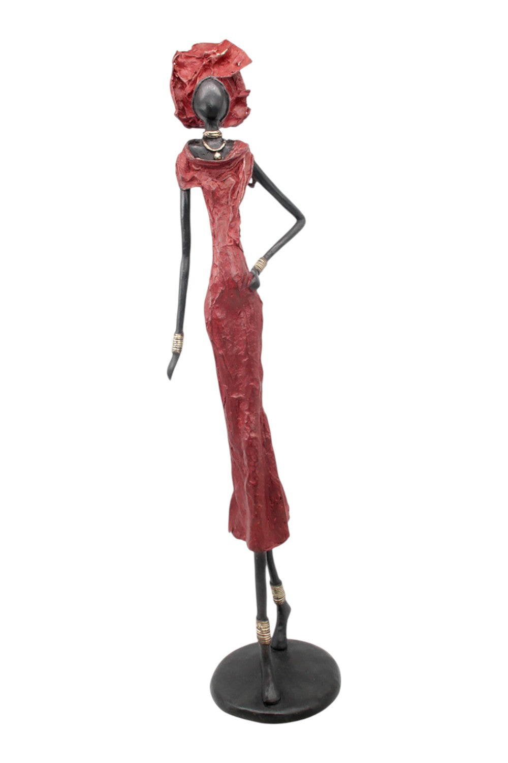 Bronze Issouf 80 cm rouge n°1 