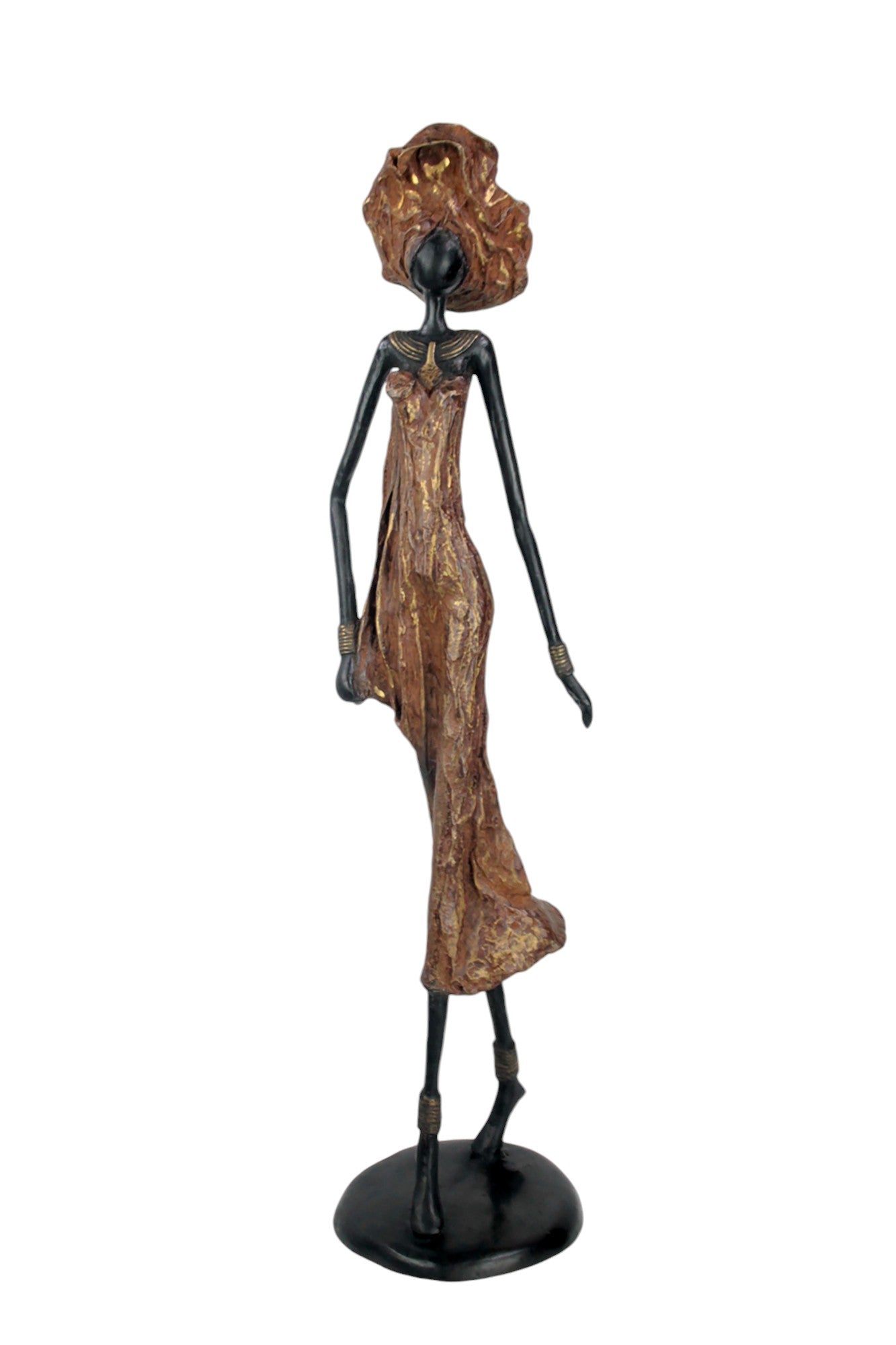 Bronze Issouf 70 cm marron n°1 Bronzes d'Afrique