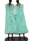 Famille 35 cm turquoise n°1 