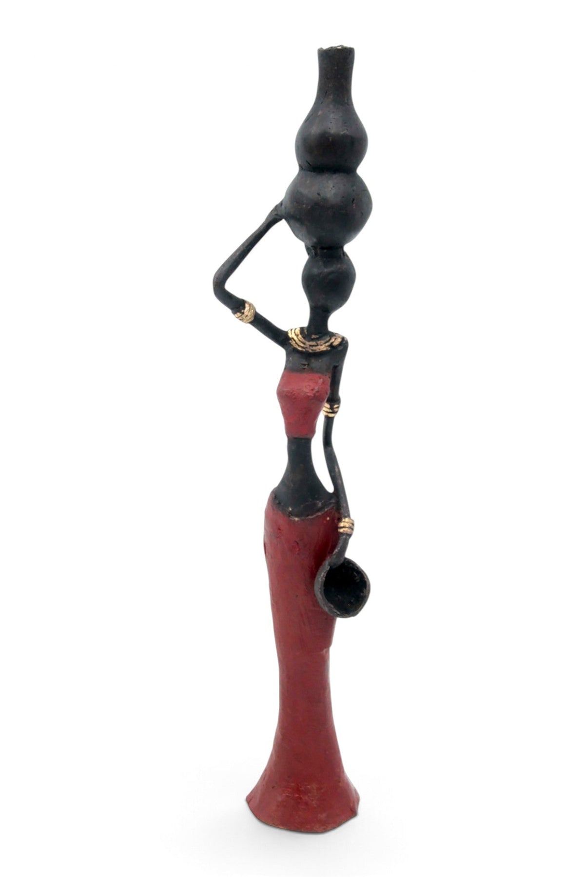 Bronze Mohamadi Dermé 30 cm rouge n°2 