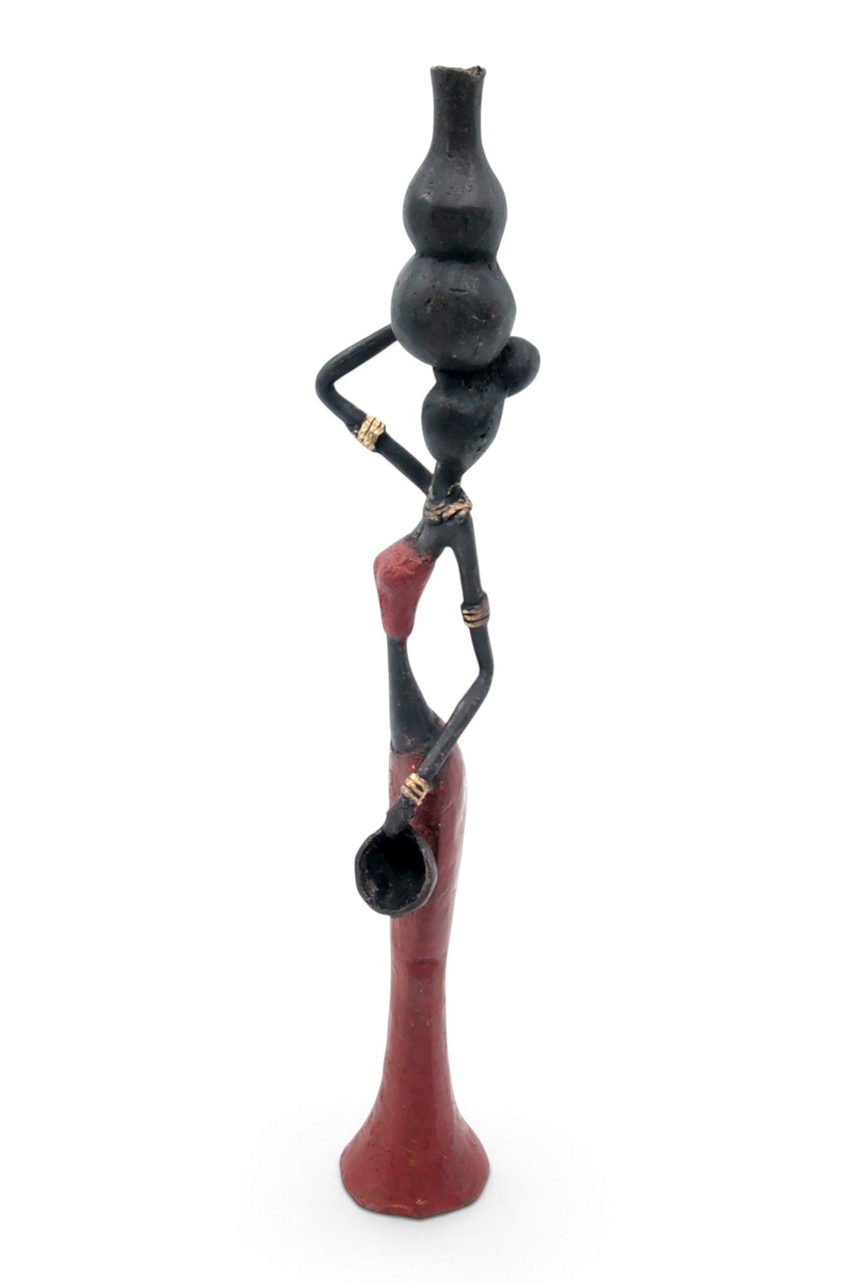 Bronze Mohamadi Dermé 30 cm rouge n°2 