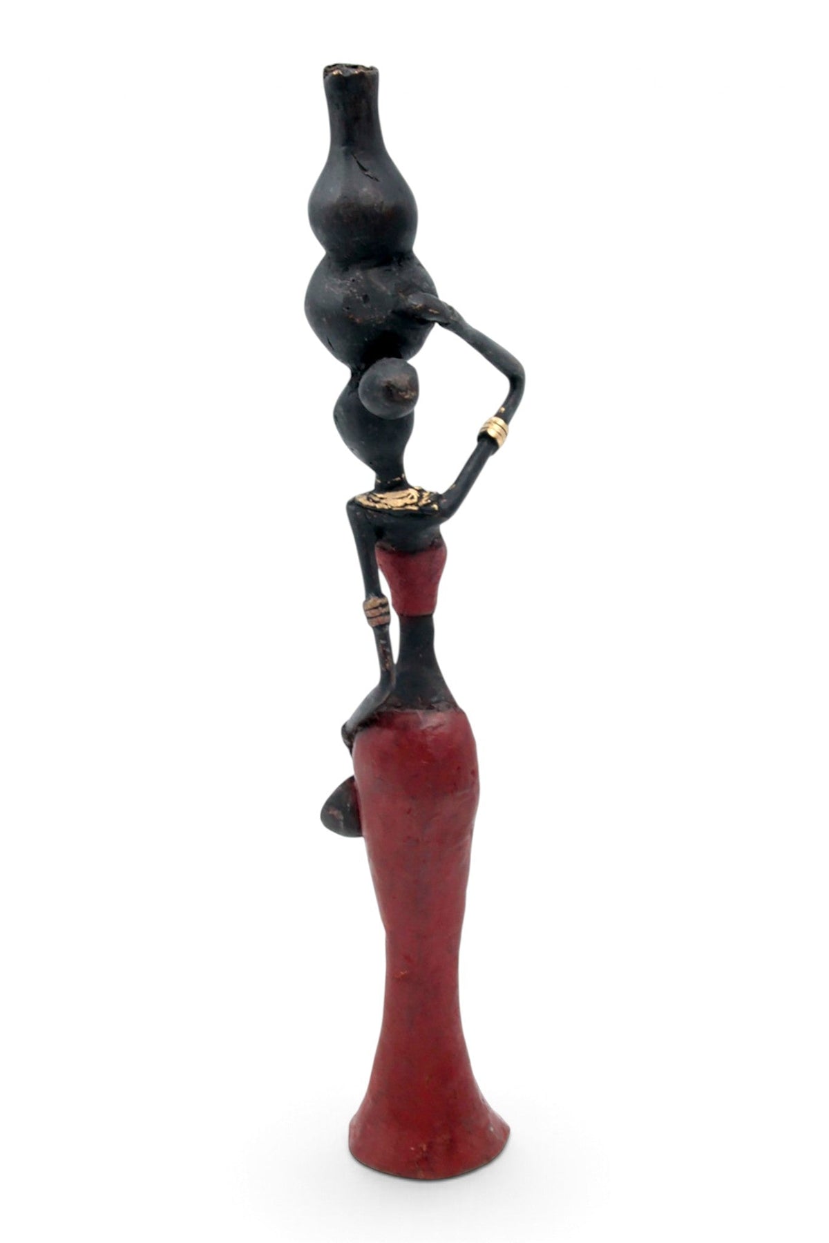 Bronze Mohamadi Dermé 30 cm rouge n°2 