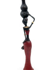 Bronze Mohamadi Dermé 30 cm rouge n°2 