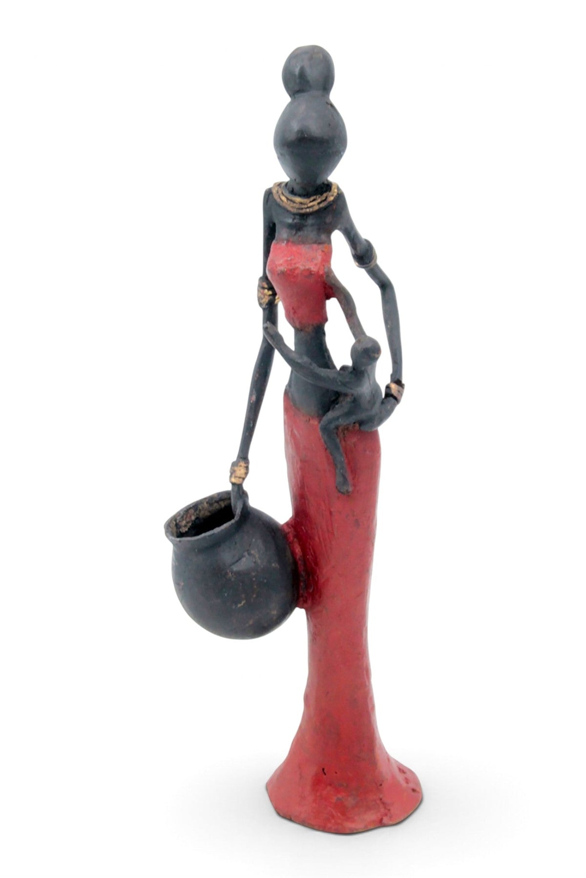 Bronze Mohamadi Dermé 30 cm rouge n°5 