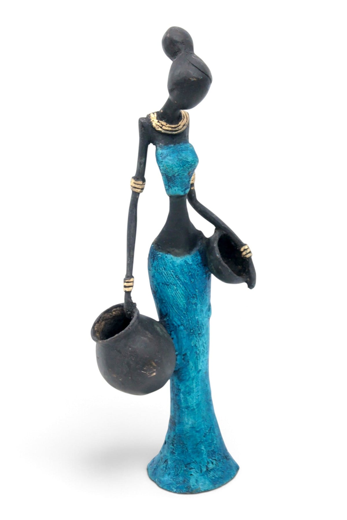 Bronze Mohamadi Dermé 30 cm bleu n°2 