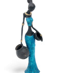 Bronze Mohamadi Dermé 30 cm bleu n°2 
