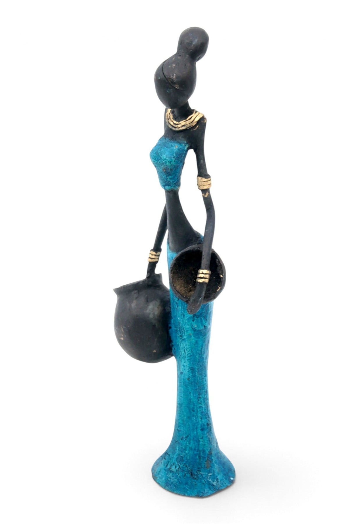 Bronze Mohamadi Dermé 30 cm bleu n°2 