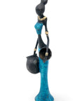 Bronze Mohamadi Dermé 30 cm bleu n°2 