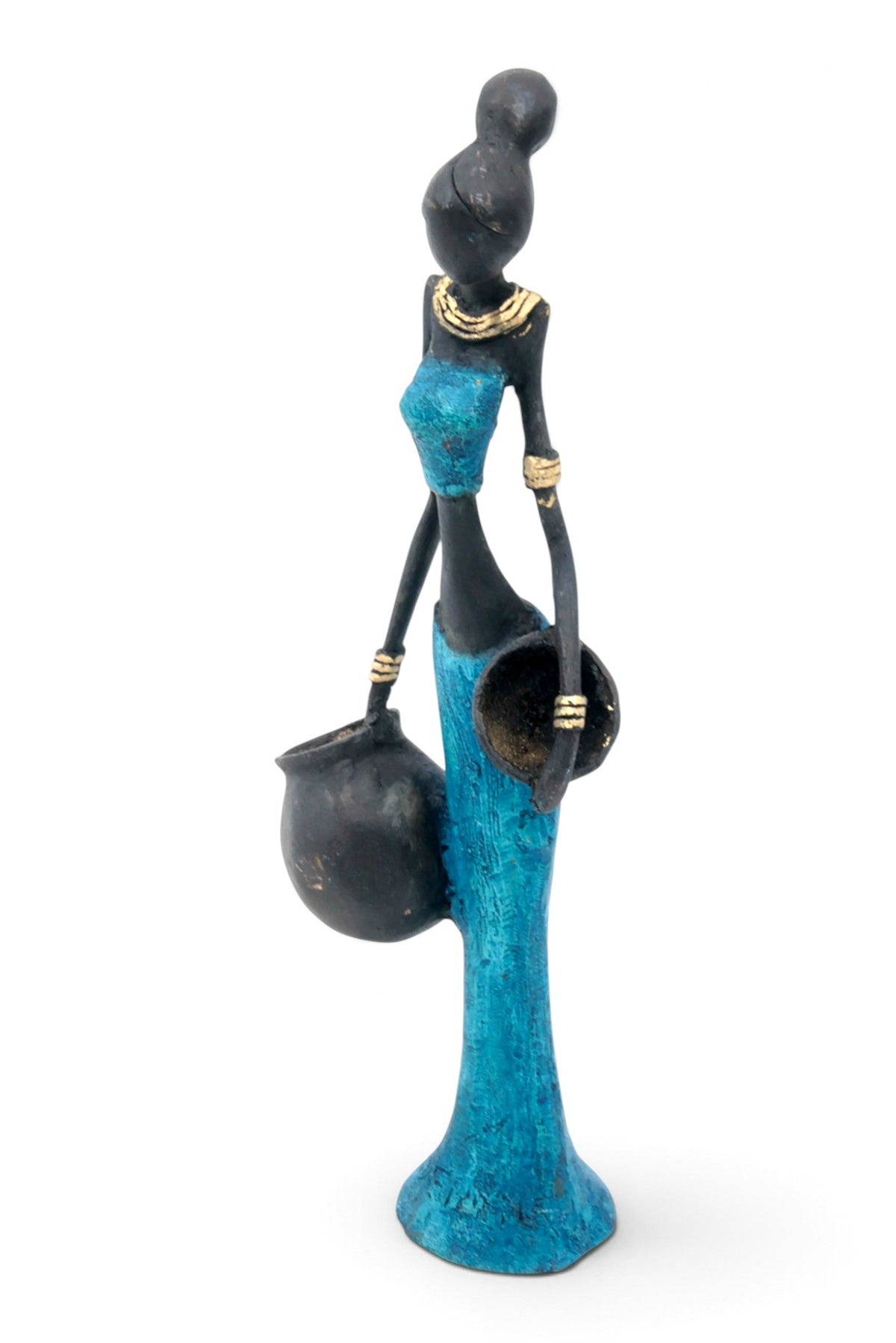Bronze Mohamadi Dermé 30 cm bleu n°2 