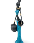 Bronze Mohamadi Dermé 30 cm bleu n°2 
