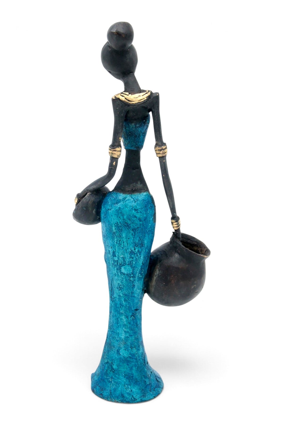 Bronze Mohamadi Dermé 30 cm bleu n°2 