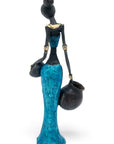 Bronze Mohamadi Dermé 30 cm bleu n°2 