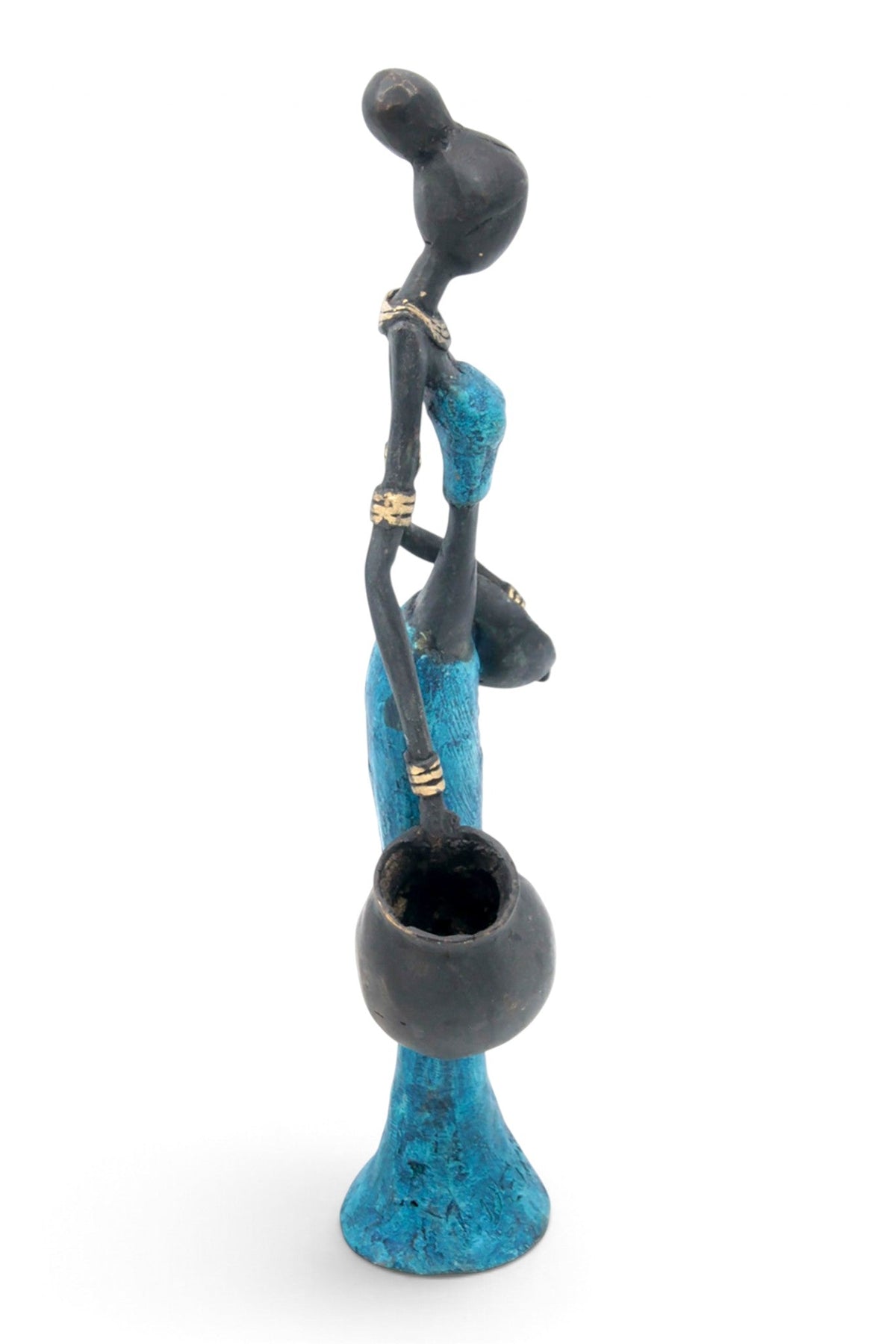 Bronze Mohamadi Dermé 30 cm bleu n°2 
