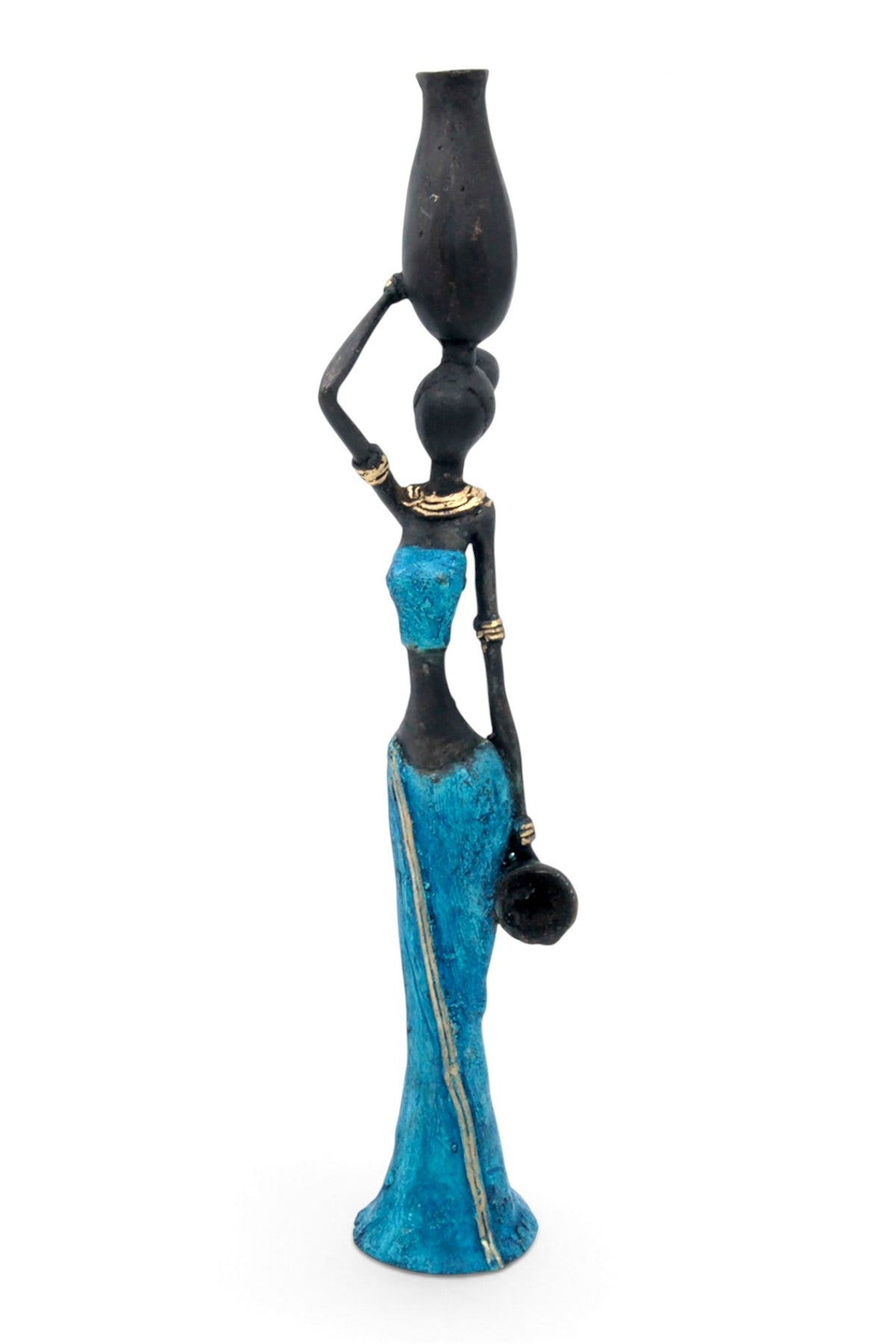 Bronze Mohamadi Dermé 30 cm bleu n°3 