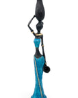 Bronze Mohamadi Dermé 30 cm bleu n°3 