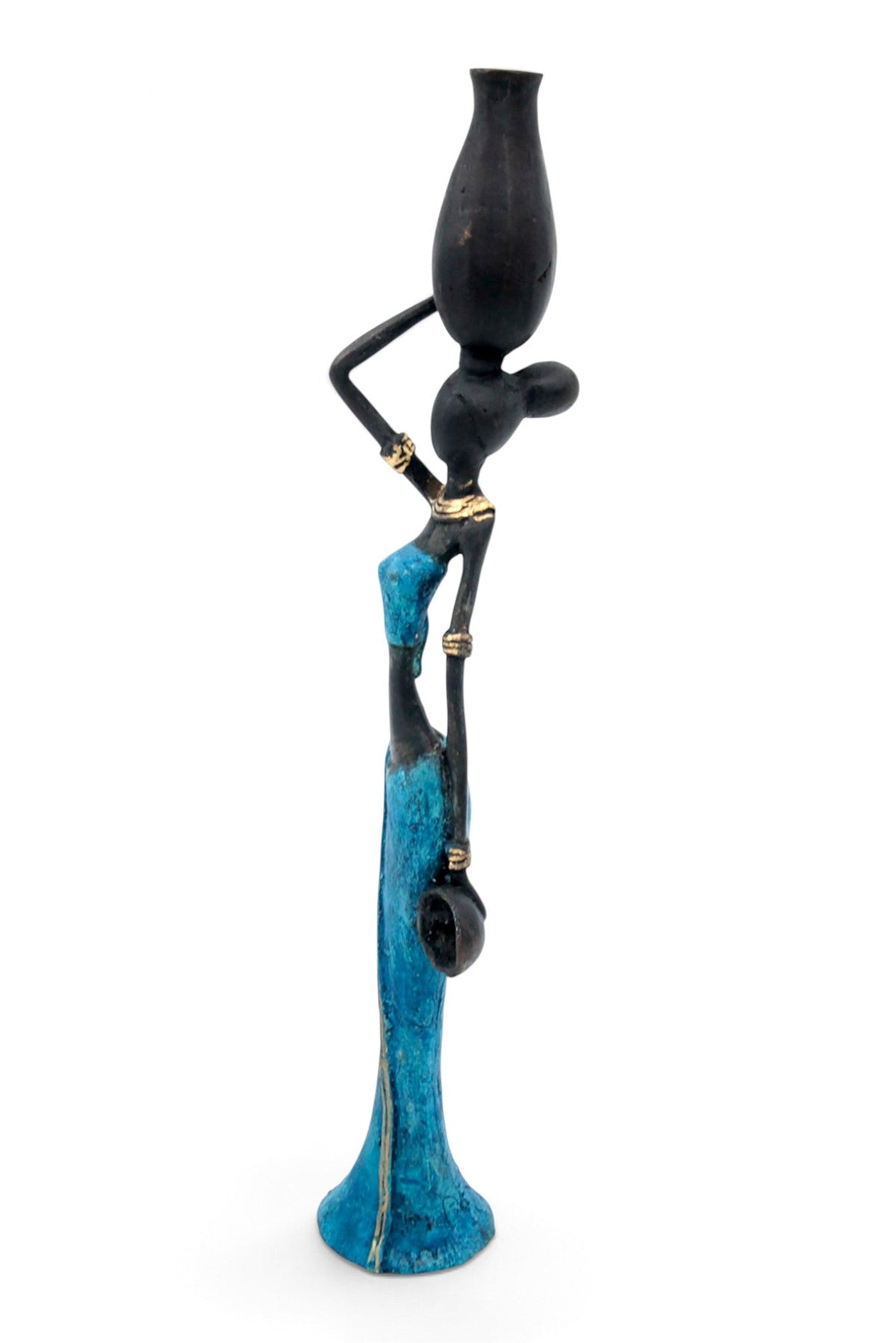Bronze Mohamadi Dermé 30 cm bleu n°3 