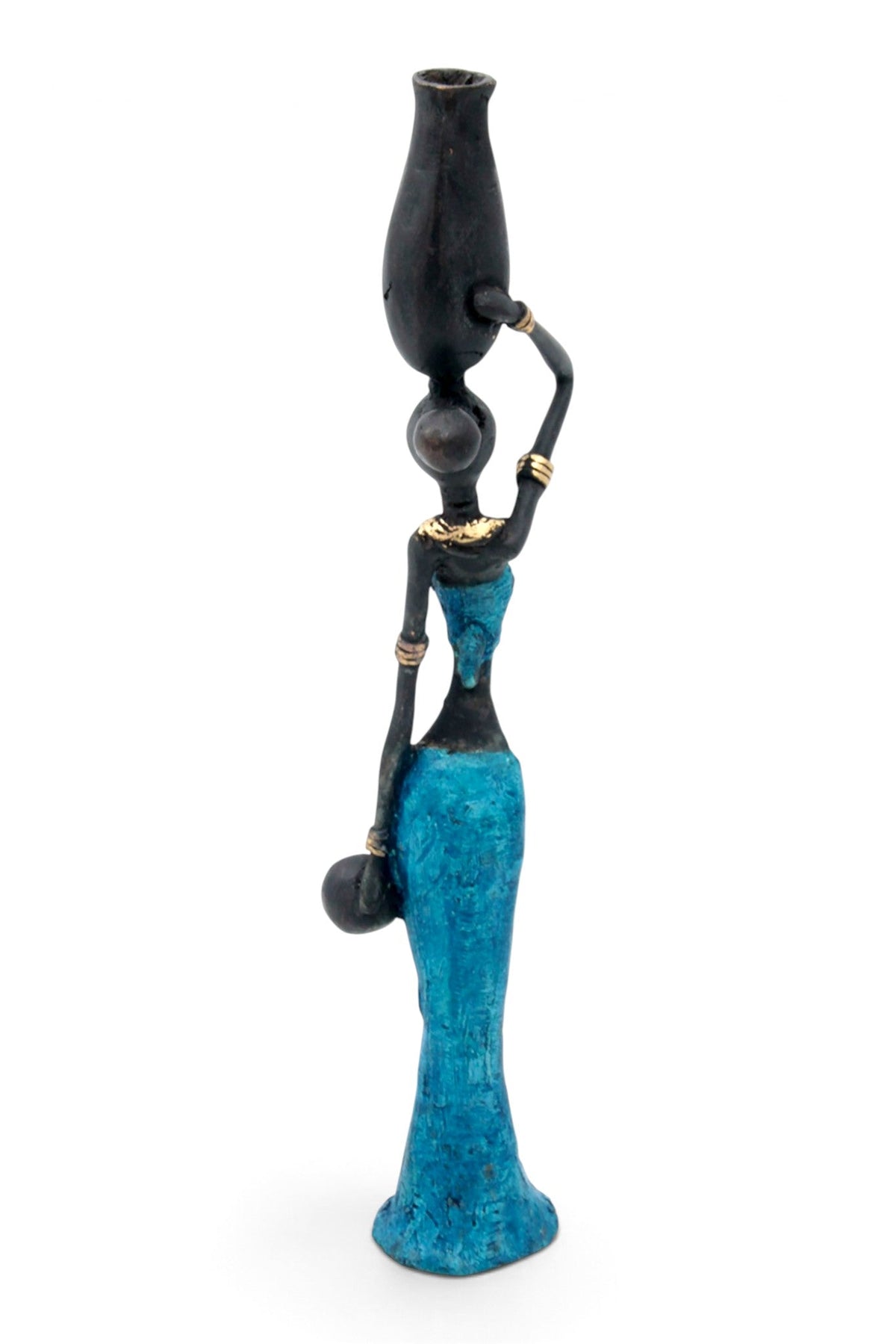 Bronze Mohamadi Dermé 30 cm bleu n°3 