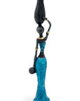 Bronze Mohamadi Dermé 30 cm bleu n°3 
