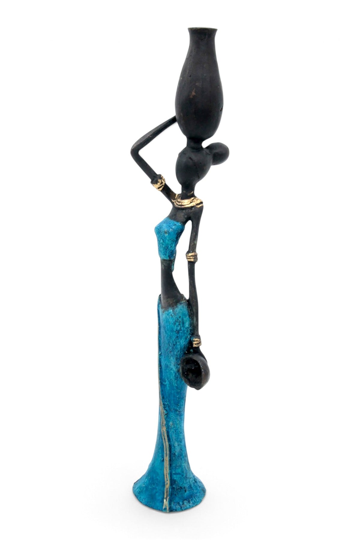 Bronze Mohamadi Dermé 30 cm bleu n°3 