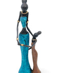 Bronze Mohamadi Dermé 30 cm bleu n°4 