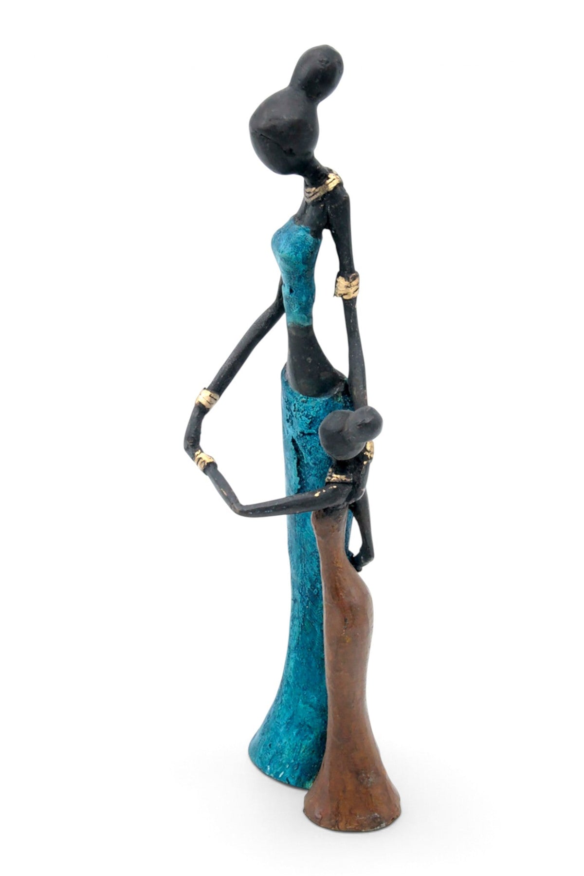 Bronze Mohamadi Dermé 30 cm bleu n°4 