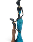 Bronze Mohamadi Dermé 30 cm bleu n°4 