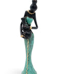 Bronze Mohamadi Dermé 20 cm turquoise n°1 