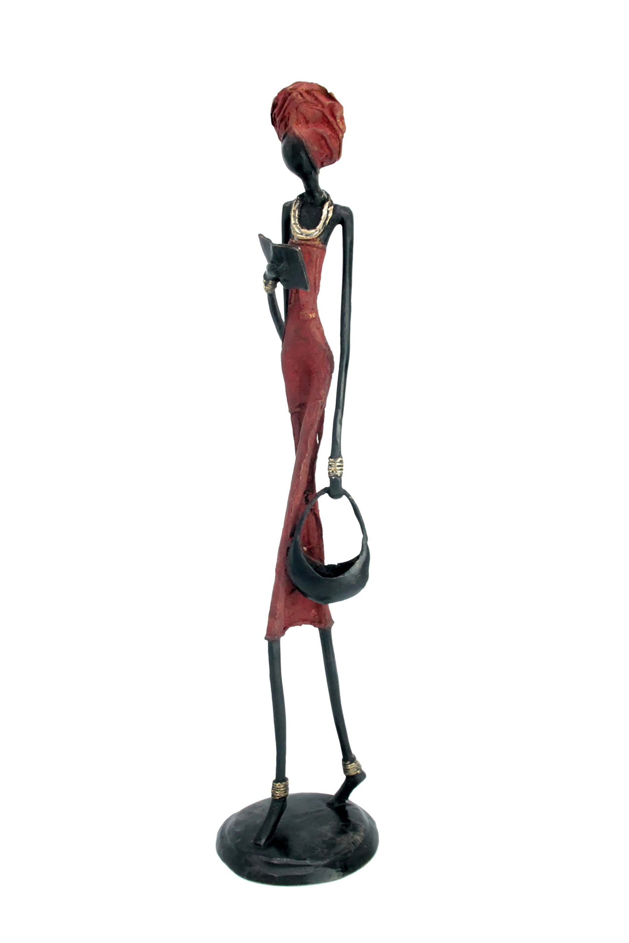 Bronze 55 cm rouge n°9 Bronzes d'Afrique