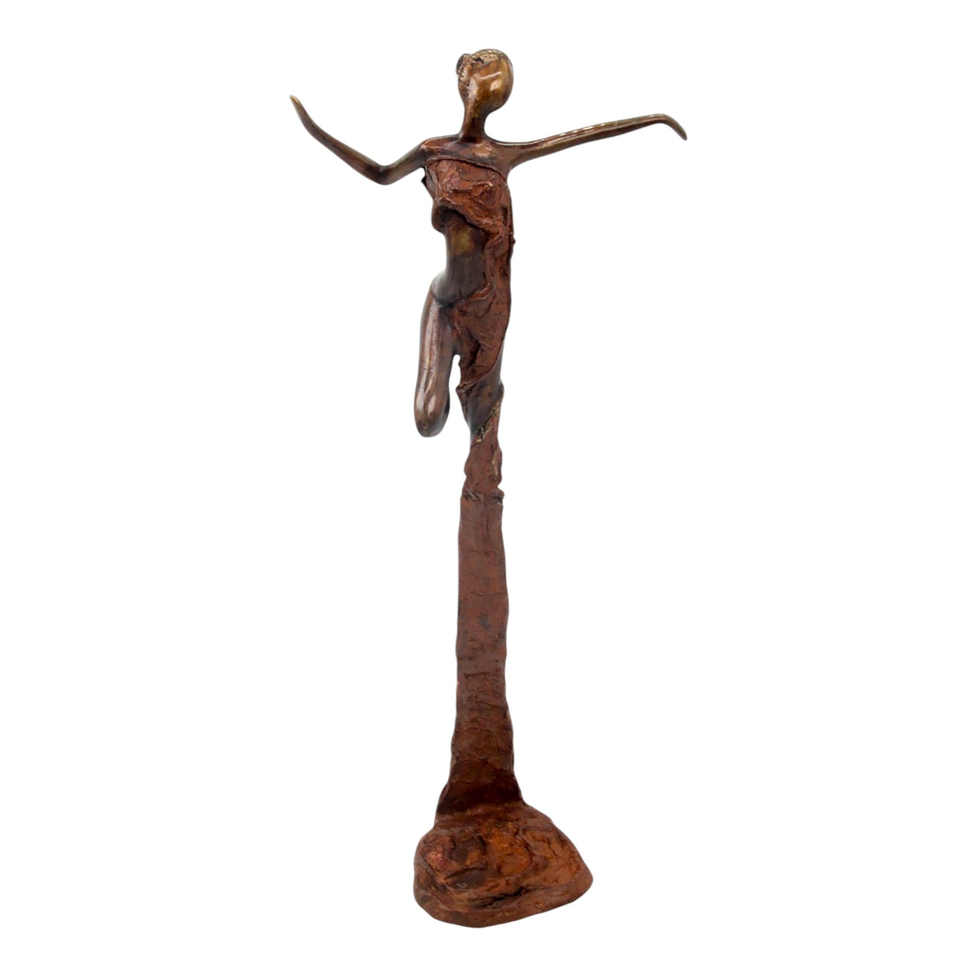 Bronze Issouf danseuse 50 cm marron n°2 Bronzes d'Afrique