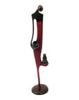 Bronze d'Abdoulaye 55cm rouge n°2 Bronzes d'Afrique