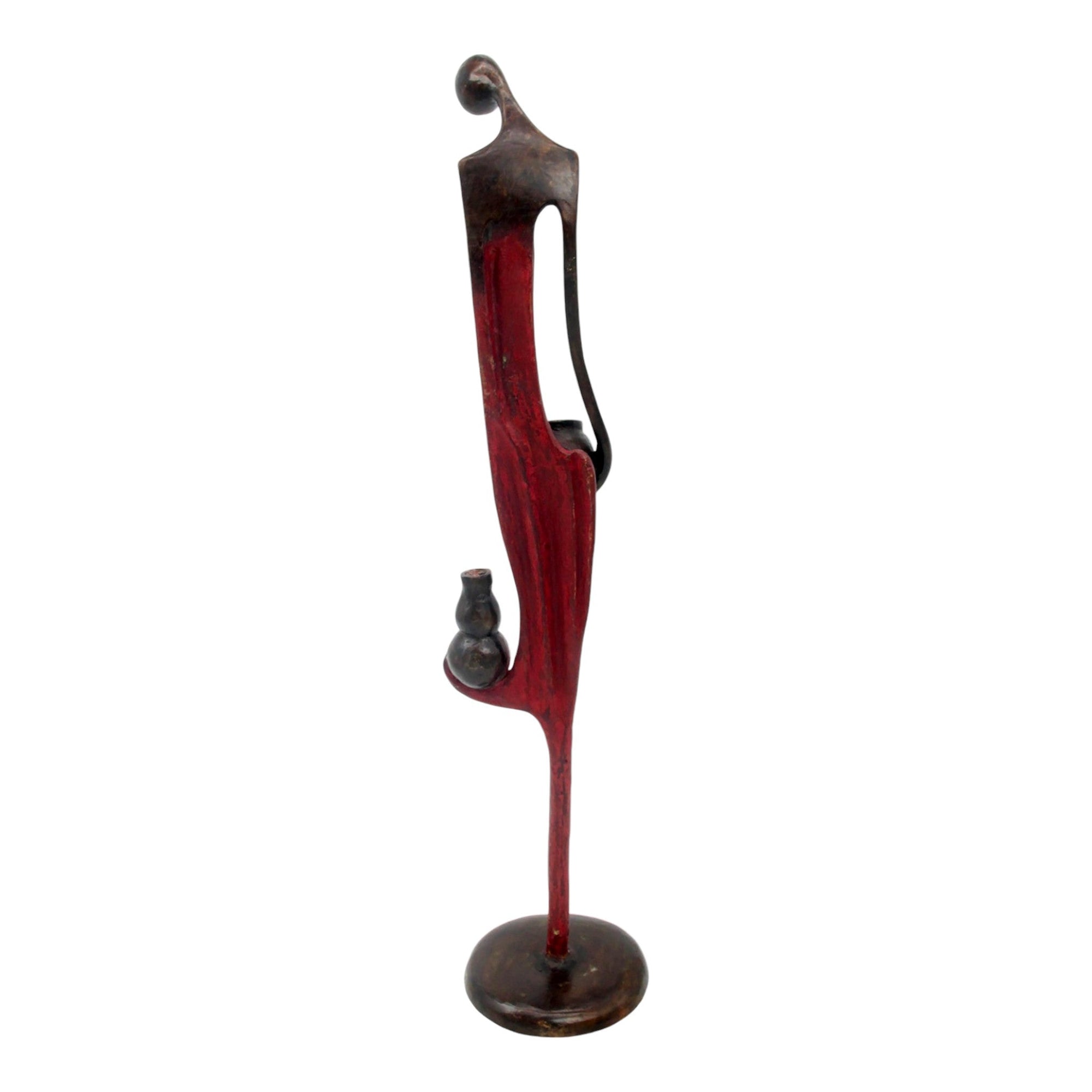Bronze d'Abdoulaye 55cm rouge n°2 Bronzes d'Afrique