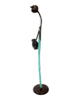 Bronze d'Abdoulaye 55cm turquoise n°2 Bronzes d'Afrique