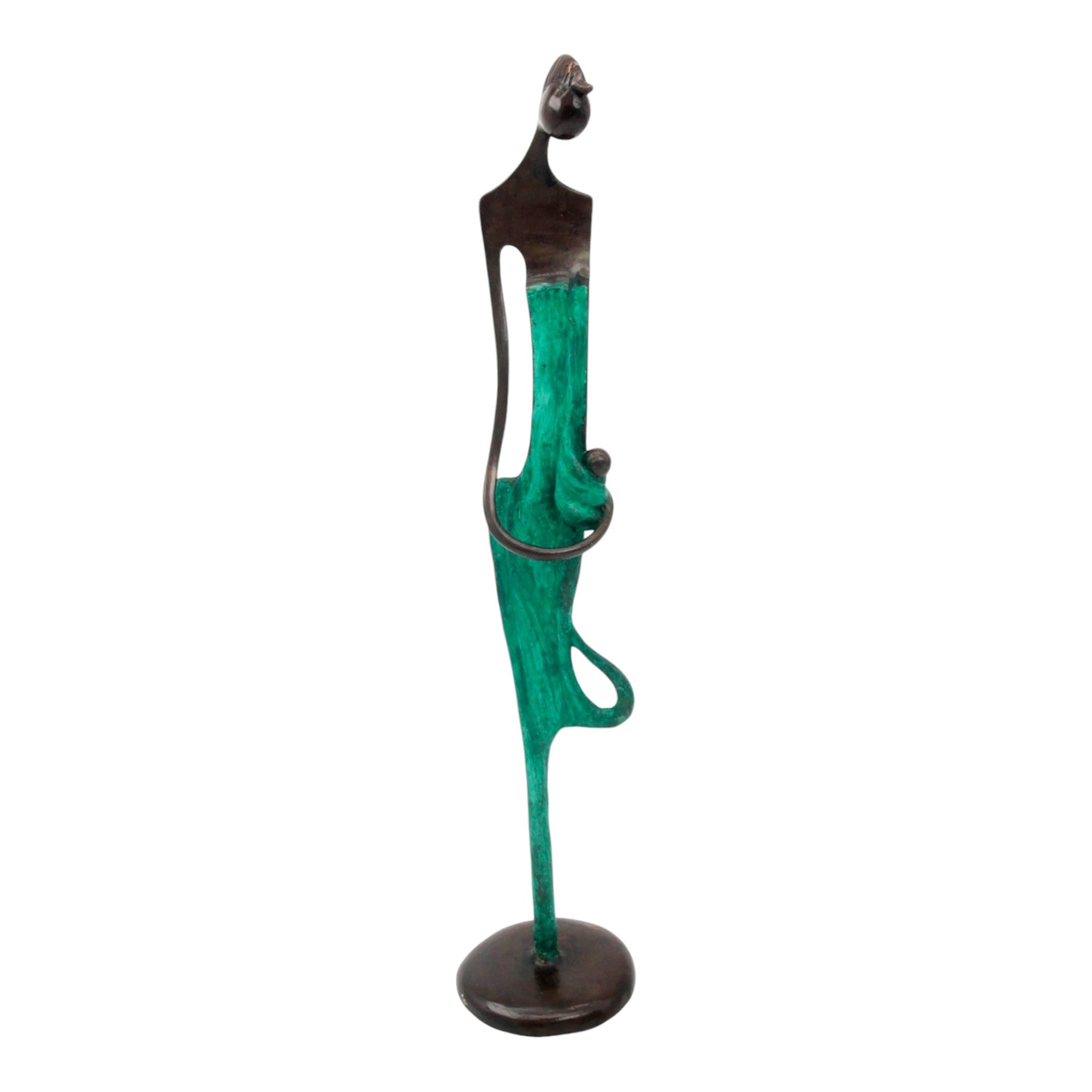 Bronze d'Abdoulaye 55cm vert n°1 Bronzes d'Afrique