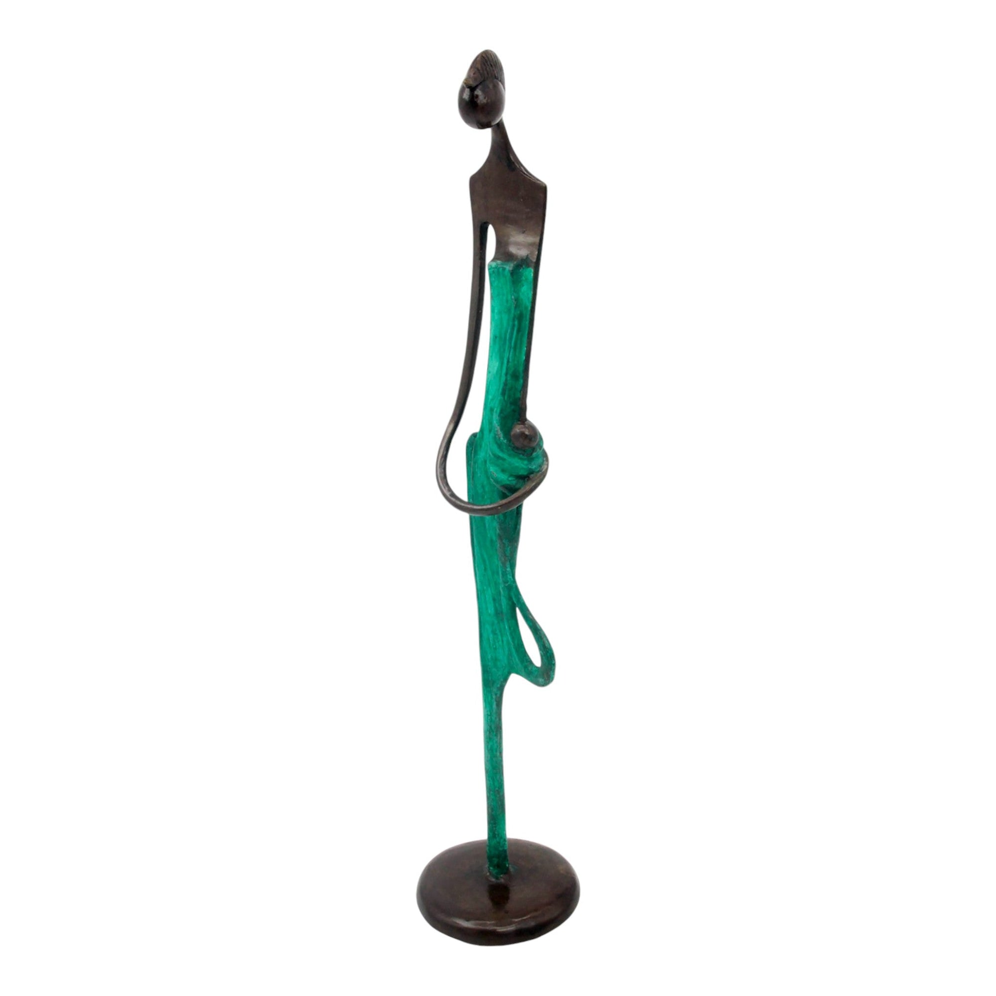 Bronze d'Abdoulaye 55cm vert n°1 Bronzes d'Afrique